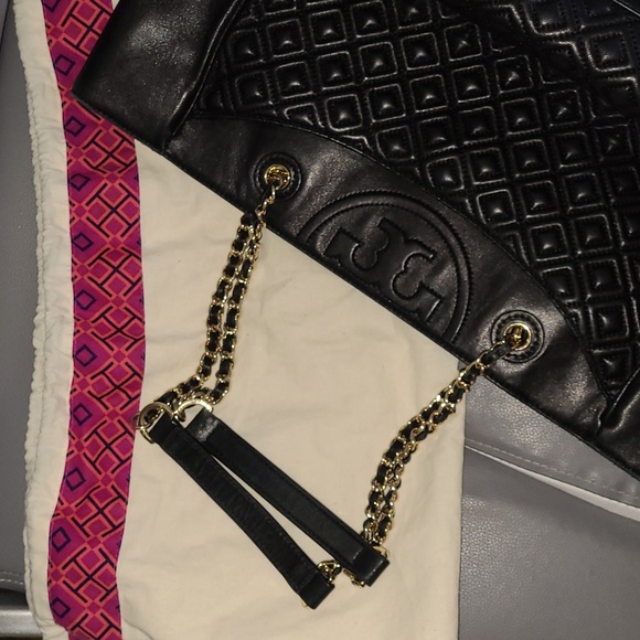 ๐HP๐Tory Burch Genuine Quilted Leather Fleming Tote๐ - Picture 17 of 17